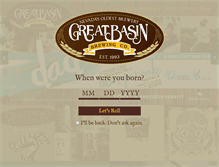Tablet Screenshot of greatbasinbrewingco.com
